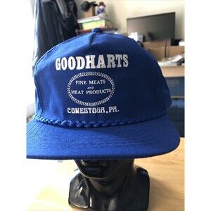 Vintage Goodharts Fine Meats Hat Snapback Trucker New Conestoga, PA